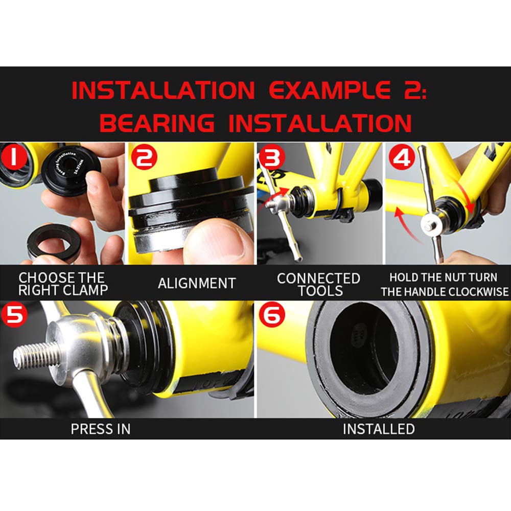 Lixada Bicycle Bottom Bracket Install And Removal Tool Kit Bike Bottom Bracket Remover For Bb86/Bb30/Bb91/Bb92/Pf30
