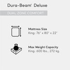 Intex King Air Mattress, Dura-Beam Deluxe 22'' Dual Zone Inflatable Bed With Built-In Pump