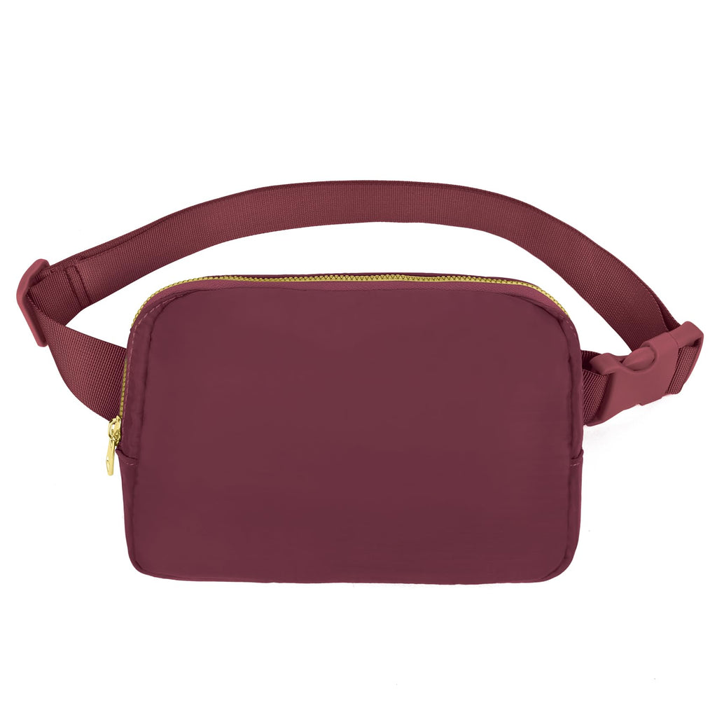 Vorolo Fanny Pack Christmas Gift For Women And Men Crossbody Bag Belt Bag Bum Bag With Adjustable Strap For Sportswine Red