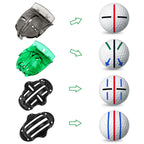 8 Pack Golf Ball Marker Liner Drawing Marker, 4 Golf Ball Marker Stencil And 4 Color Golf Ball Markers, Golf Ball Line Marker To