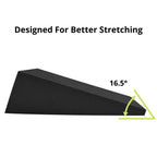 Strongtek 13'' Large Yoga Foam Wedge, Slant Board, Calf Stretcher, For Lower Leg Strength, Stability, Incline Wedge, Knee Pad, B