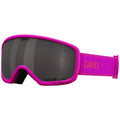 Giro Millie Ski Goggles - Snowboard Goggles for Women & Youth - Pink Chute Strap with VIVID Smoke Lens