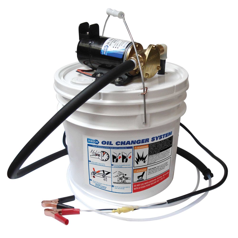 Jabsco 17800-2000 Marine Porta Quick Oil Changer, Flexible Impeller Pump, Reversing Switch 3.5 Gallon, 12-Volt, Non Ce, White
