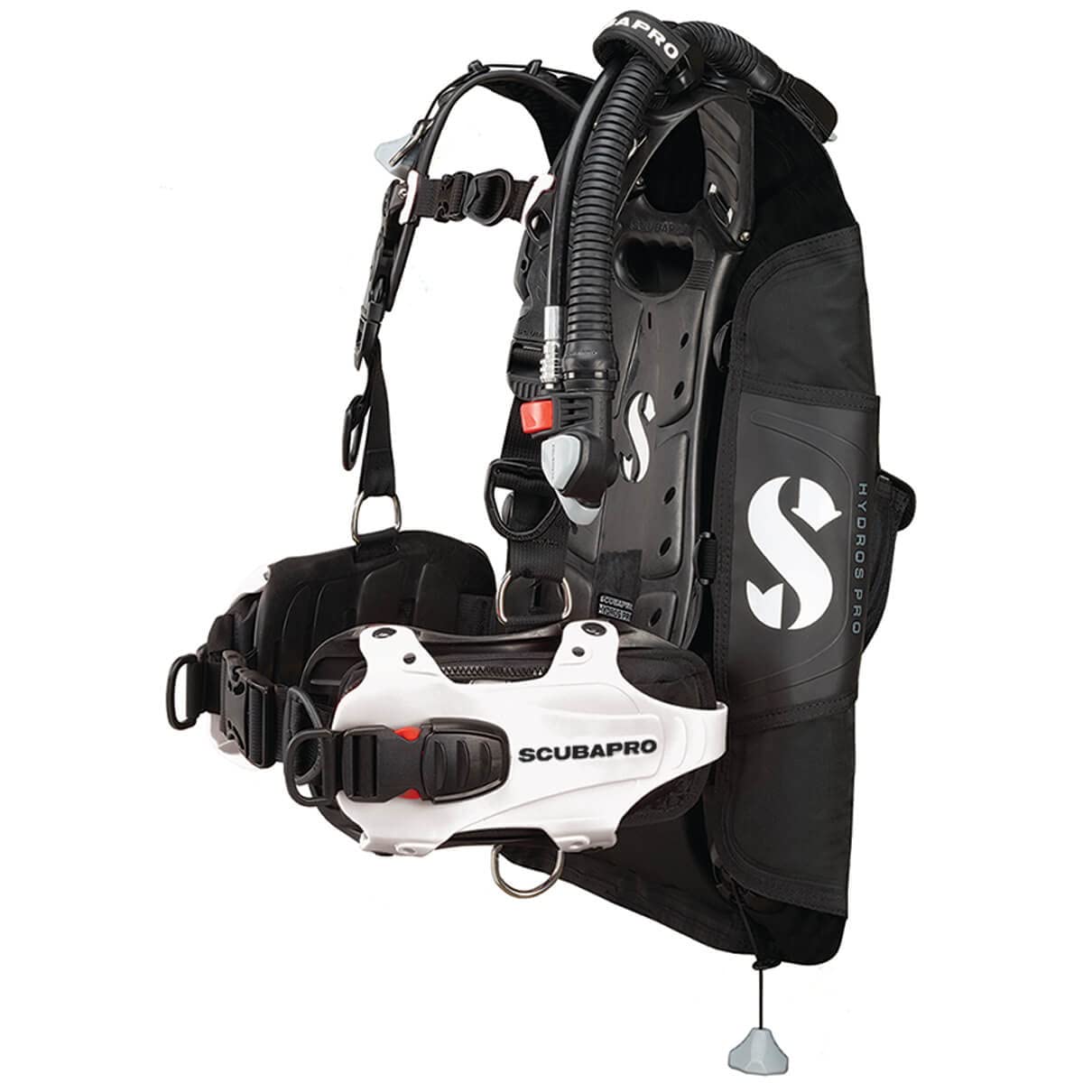 Hydros Pro Mens BCD w/BPI, White, Medium