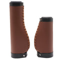 BBxunsless Bike Handle Grips 135/95mm Long/Short Grips Non-Slip PVC Microfiber Leather Ergonomic Hand-Sewn Casual Retro Double L