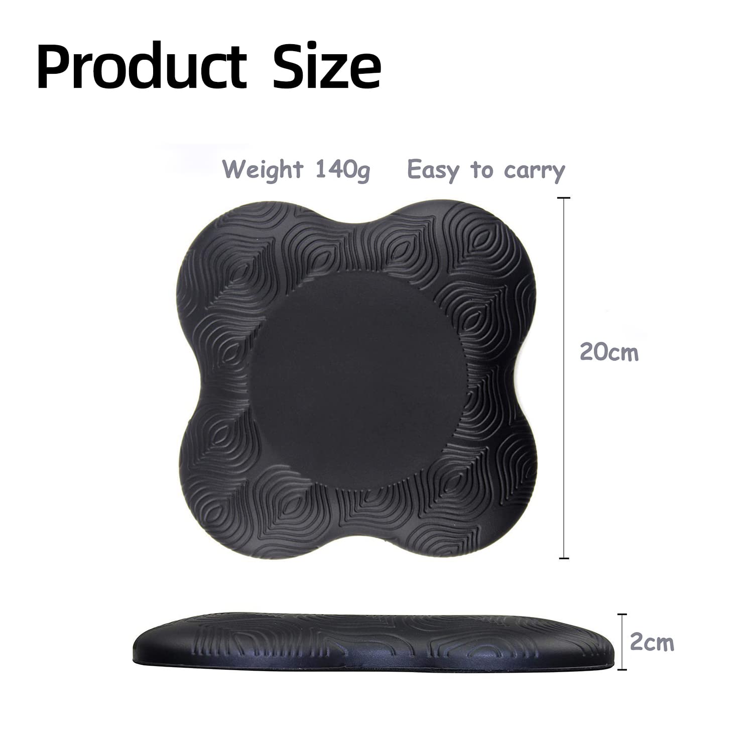 Zealtop Yoga Knee Pad Cushion Extra Thick For Knees Elbows Wrist Hands Head Foam Yoga Pilates Work Out Kneeling Pad(Light Blue)