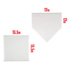 Franklin Sports Mlb Baseball Base Set - Throw Down Rubber Bases For Baseball + Softball With Home Plate - Portable Backyard Base