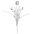 Beistle Glittered 40 Silver Metallic Star Spray
