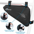 Wotow Bike Tire Repair Tool Kit, Waterproof Frame Storage Bag & Mini Bike Pump & 11 In 1 Multitool & Bicycle Tyre Lever Patch Po