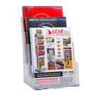 Azar Displays 252378 Three-Tier Three-Pocket Letter Sized Brochure Holder