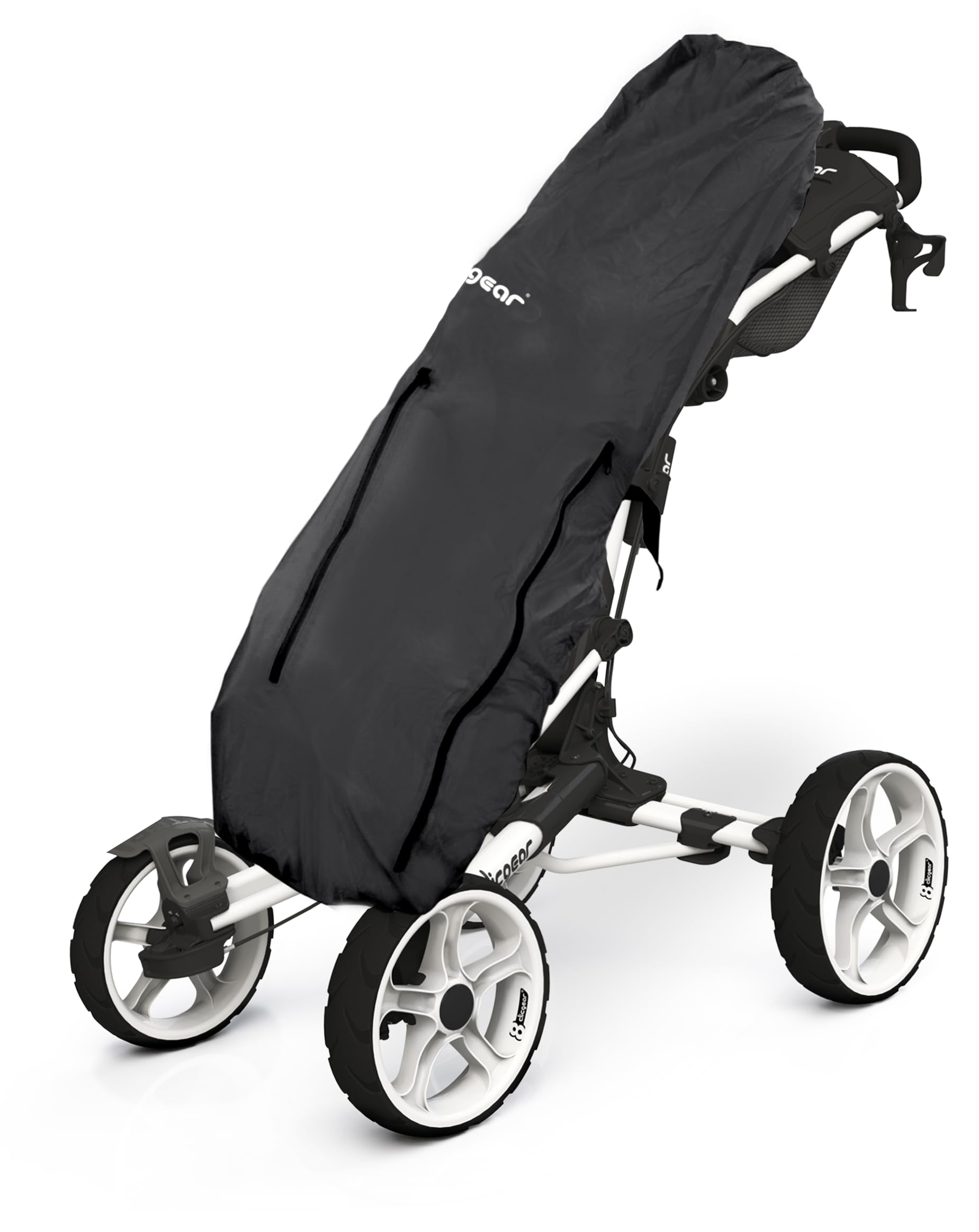 Clicgear Golf Bag Rain Cover for Push Carts (Black)