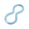 TRENDYNEST Soft Weighted Hoop Braided Weighted Waist Hoop ChillFeel Padded Exercise Loop, Blue, 6 Jin