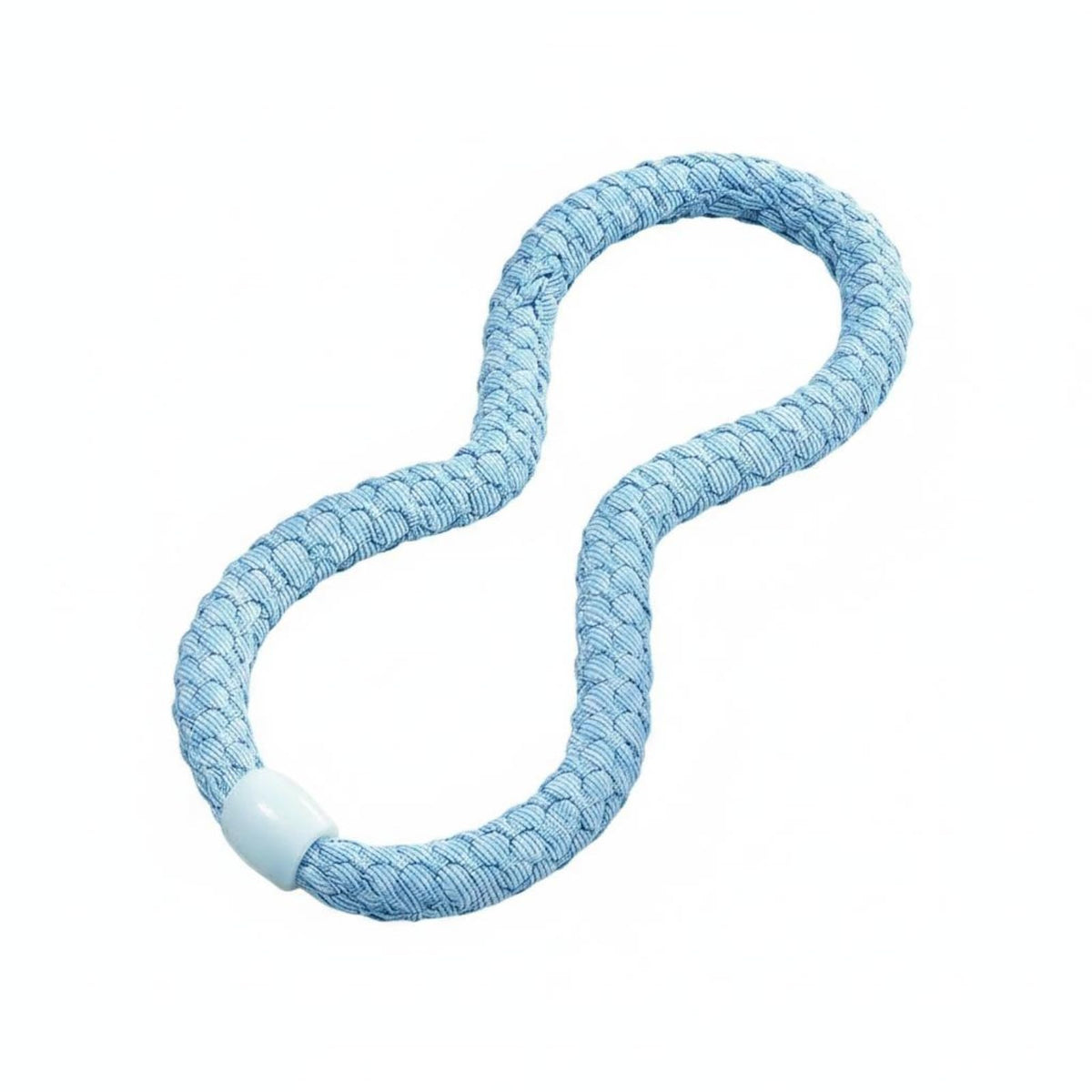 TRENDYNEST Soft Weighted Hoop Braided Weighted Waist Hoop ChillFeel Padded Exercise Loop, Blue, 6 Jin