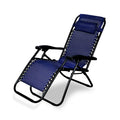 Ginoya Brothers Stainless Steel - Recliner Sleeping Chair With Adjustable & Foldable Legs For Beach, Home Lounging, Camping Outd