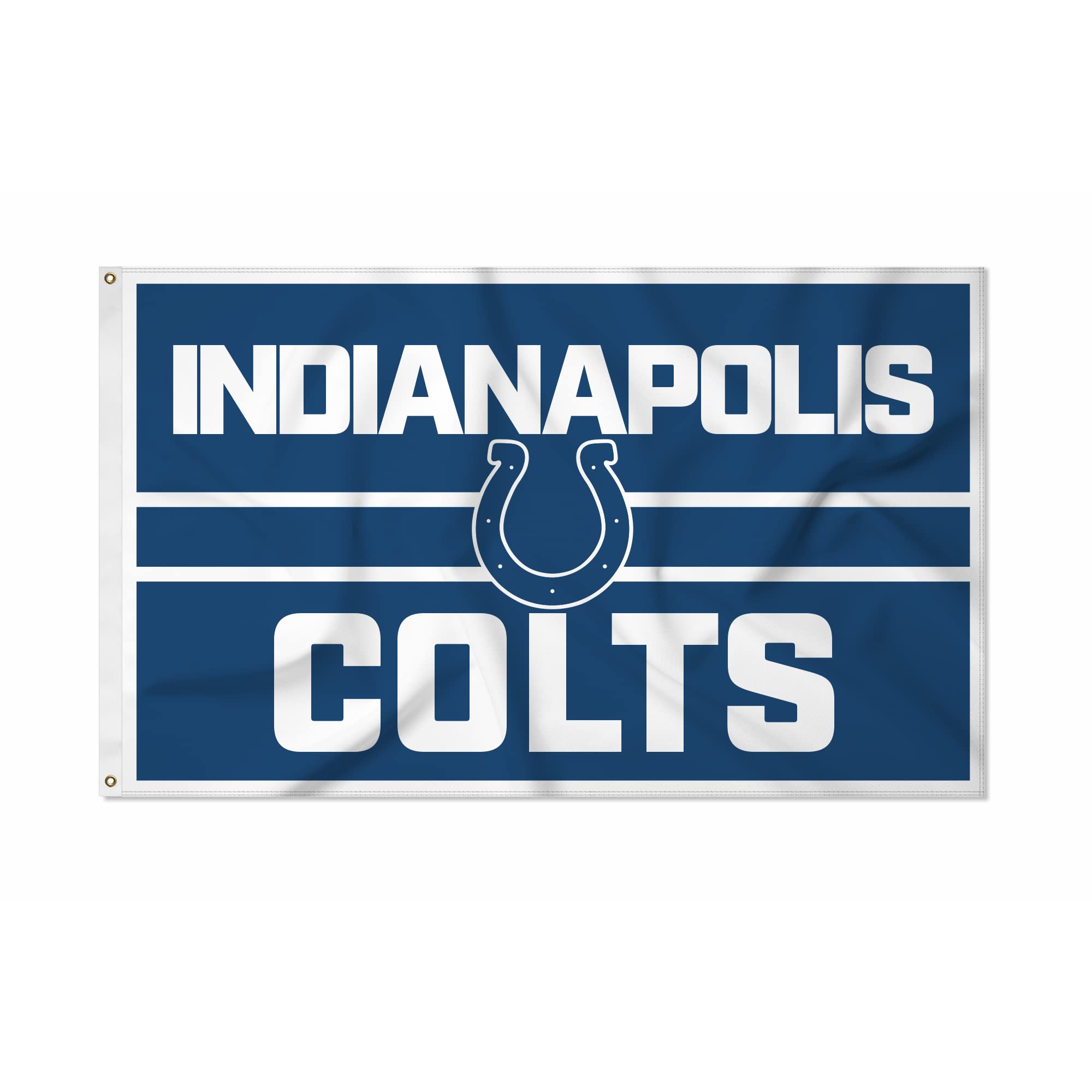 Rico Industries NFL Football Indianapolis Colts Bold 3' x 5' Banner Flag Single Sided - Indoor or Outdoor - Home D  cor