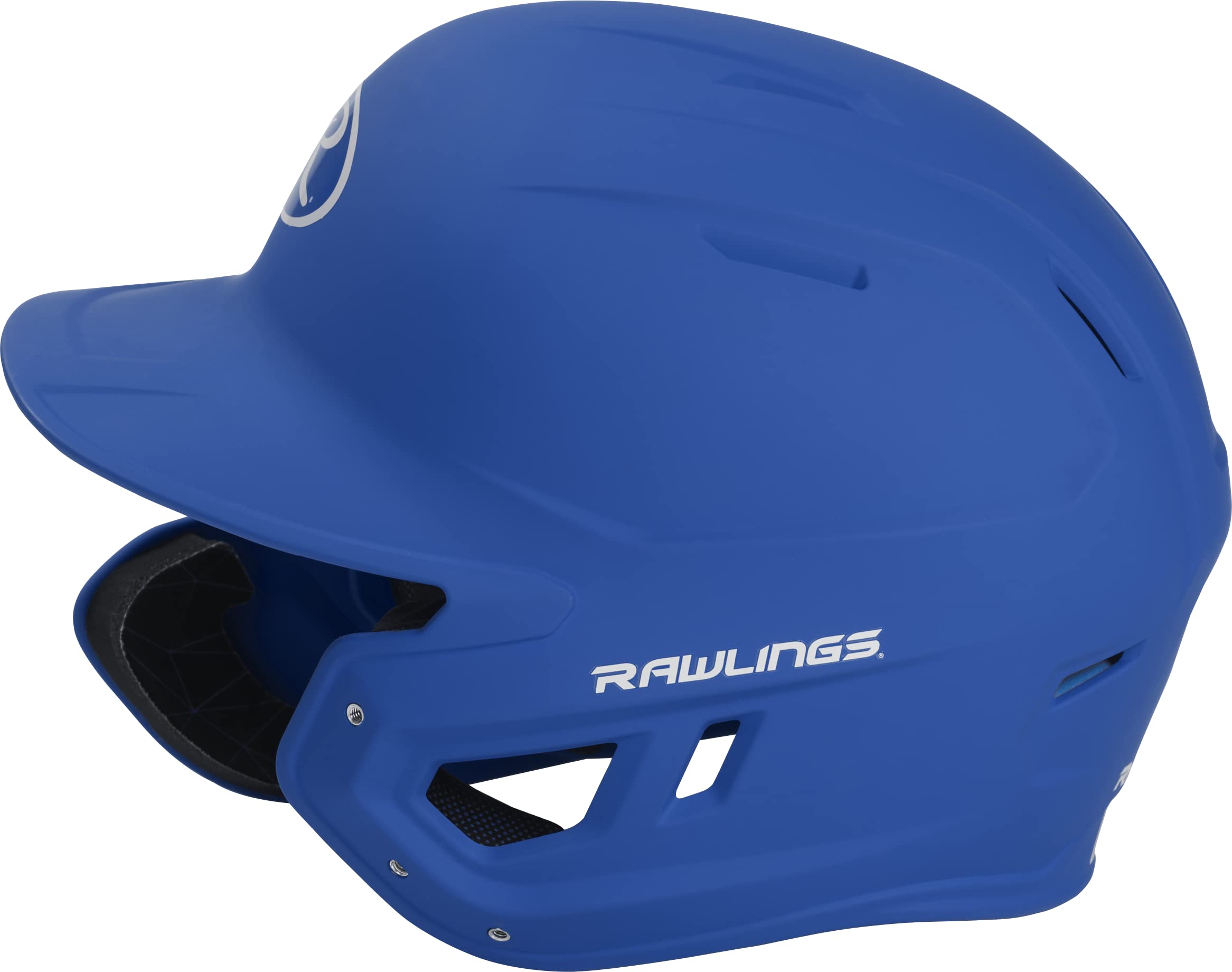 Rawlings Mach 1-Tone Right Batting Helmet W/ Adjustable Face Guard Left Handed Adjustable, Sr, Royal
