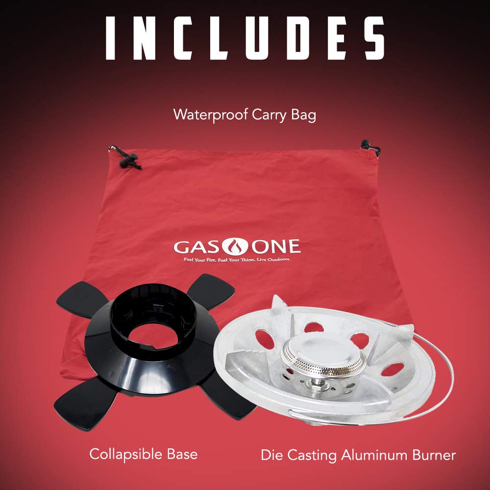 Gasone Camping Stove Bottletop Propane Tank Camp Stove With Waterproof Carry Bag