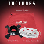Gasone Camping Stove Bottletop Propane Tank Camp Stove With Waterproof Carry Bag