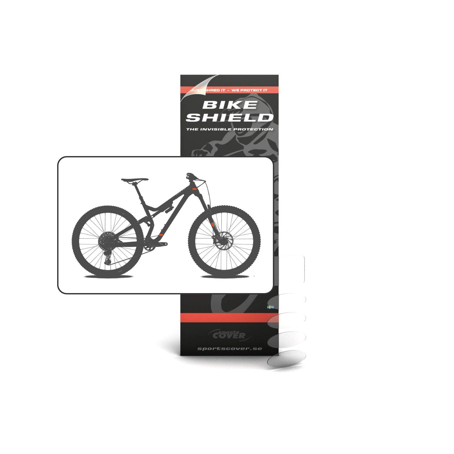 Bike Shield Cable Shield Frame Protection, Matt Finish