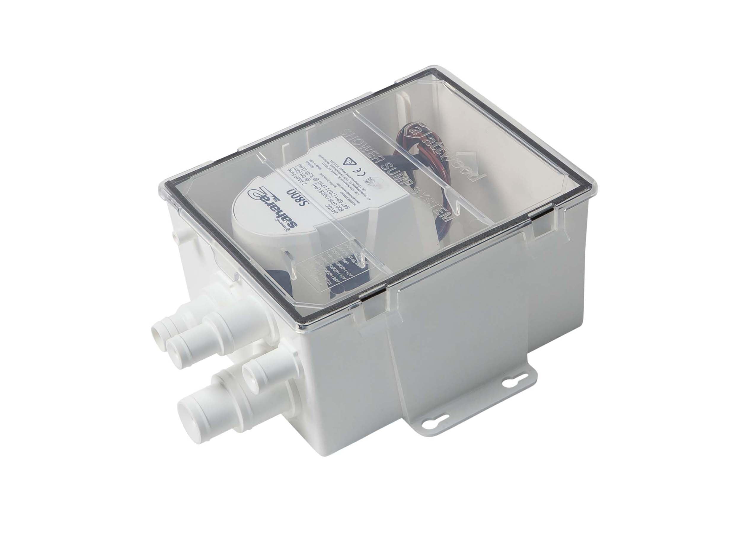 Attwood 5144-4 Marine Shower Sump System MK2, 800 GPH Pump, 24V, Large Sized Box