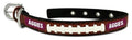 Ncaa Texas A&M Aggies Classic Leather Football Collar, Small