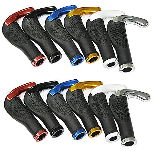 Wiroj Bluesunshine The Comfiest Ergonomic Bicycle Handlebar Rubber Grips With Anti-Slip Contoured Design And Aluminum Alloy Inne
