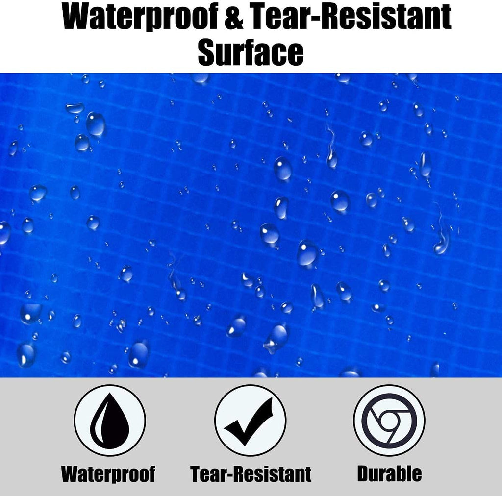 Trampoline Replacement Pad Safety Spring Cover, No Holes For Pole, Universal Fits For 10Ft Frames, Waterproof Trampoline Accesso