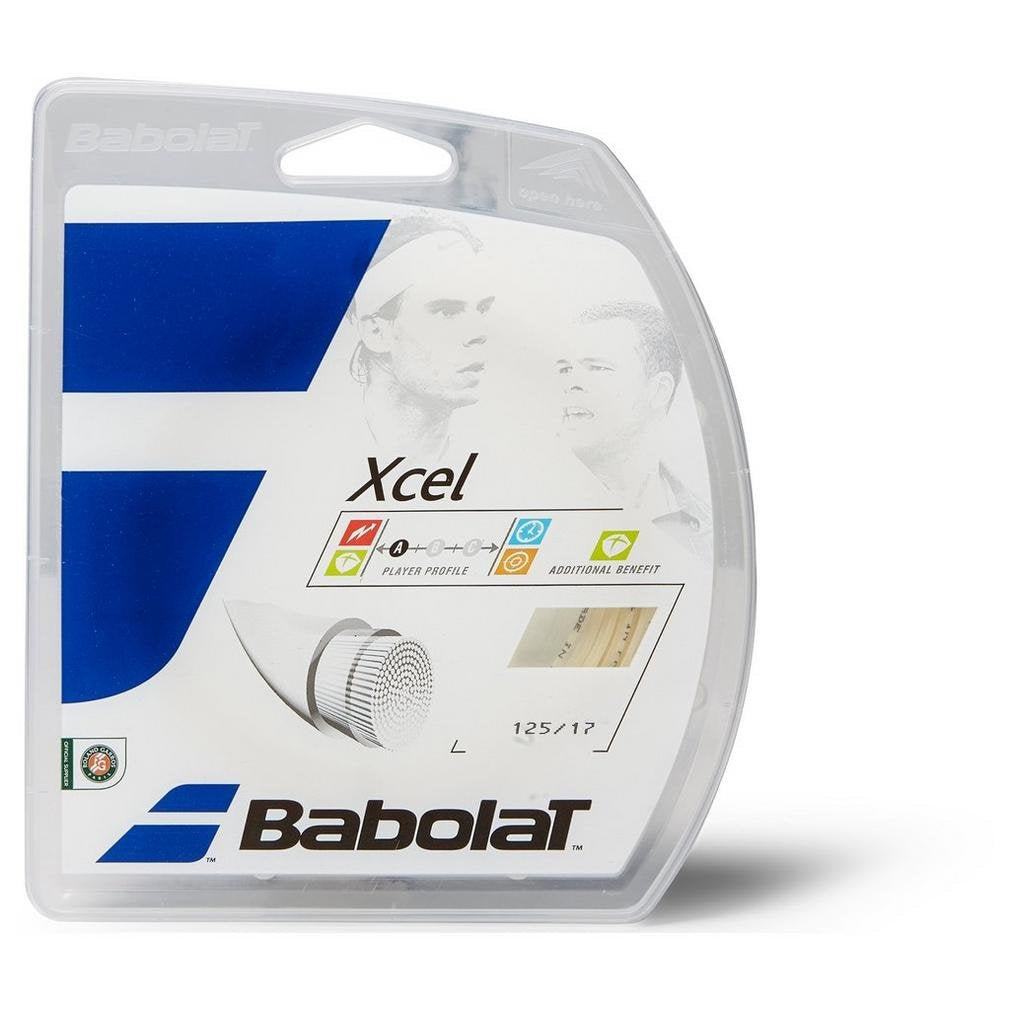Babolat Unisex'S Xcel 12M String, White/Natural, Size 125