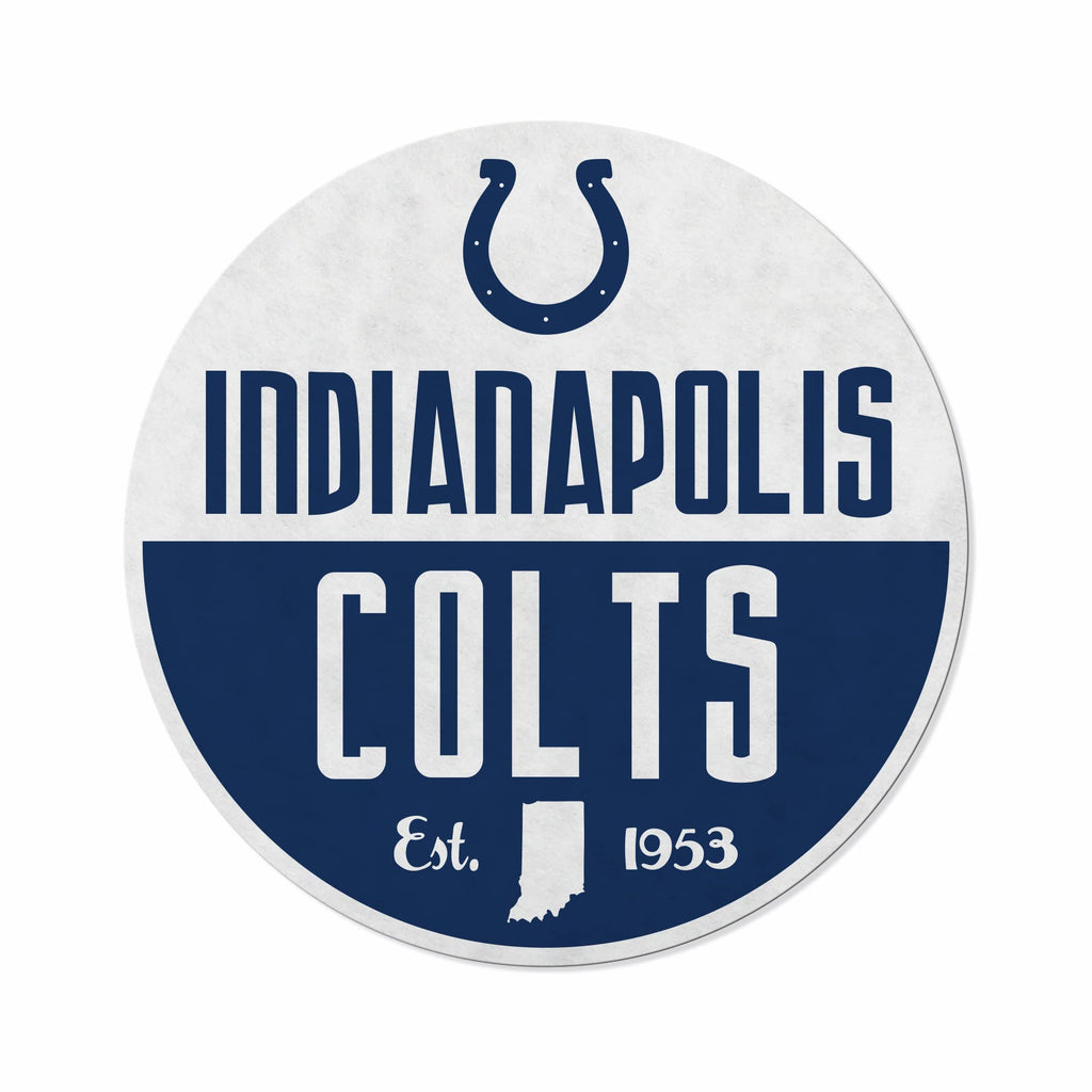 Rico Industries Nfl Football Indianapolis Colts Classic Shape Cut Pennant - Home And Living Room D  Cor - Soft Felt Ez To Hang