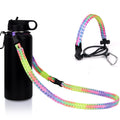 Ilvanya Paracord Handle With Shoulder Strap For Hydro Flask Wide Mouth Bottles, Paracord Strap Carrier For 12Oz To 64Oz Bottle, 