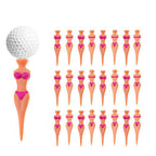 Golf Tees, Golf Accessories For Men, 3'' Funny Golf Tees, Golf Sexy Girl Lady Tees Fun Holder Home Golf Training (Purple-24P)