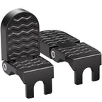 Tobwolf 1 Pair 14Mm U Slot Bicycle Rear Pedals, Aluminum Alloy Foldable Non-Slip Rear Seat Footrest Pedals For Mountain Bike Roa