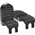 TOBWOLF 2PCS E-Bike U Slot Rear Pedals, 15MM Aluminium Bicycle Foot Peg, Non-Slip Ebike Foot Pegs for Passenger, Folding Rear Bi