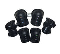 Fantasycart'S Kid'S Roller Blading Wrist Elbow Knee Pads Blades Guard 6 Pcs Set In Black