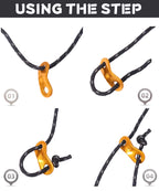 Hikeman 10 Pack 4Mm Camping Rope Reflective Outdoor Guy Lines With Aluminum Guyline Adjuster Tensioners Nylon Tent Tie Downs For