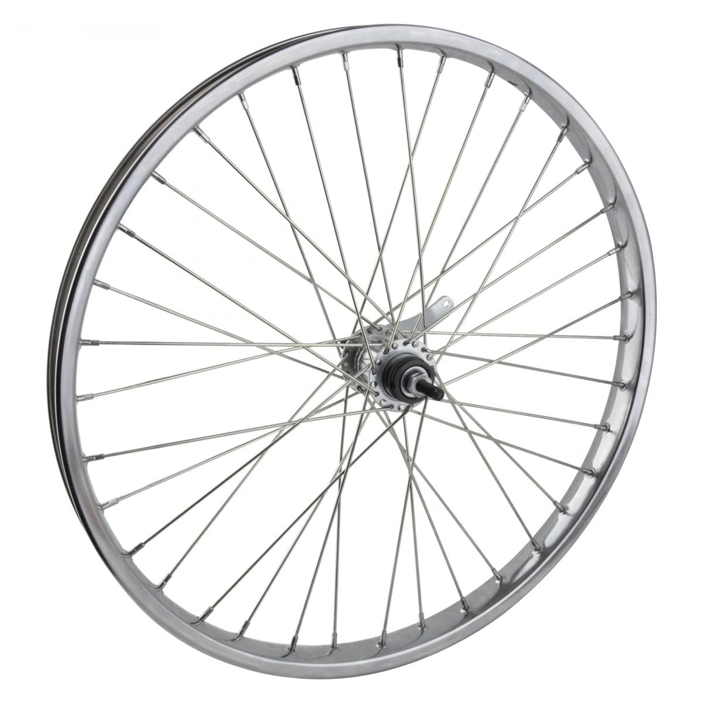 Wheel Master Rear Bicycle Wheel 24 X 2.125 36H, Coaster, Bolt On, Silver