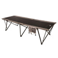 Kamp-Rite Oversized Kwik Cot Quick Setup 1 Person Sleeping Bed With Side Storage Pockets, Storage Hammock And 600D Carry Bag, Bl