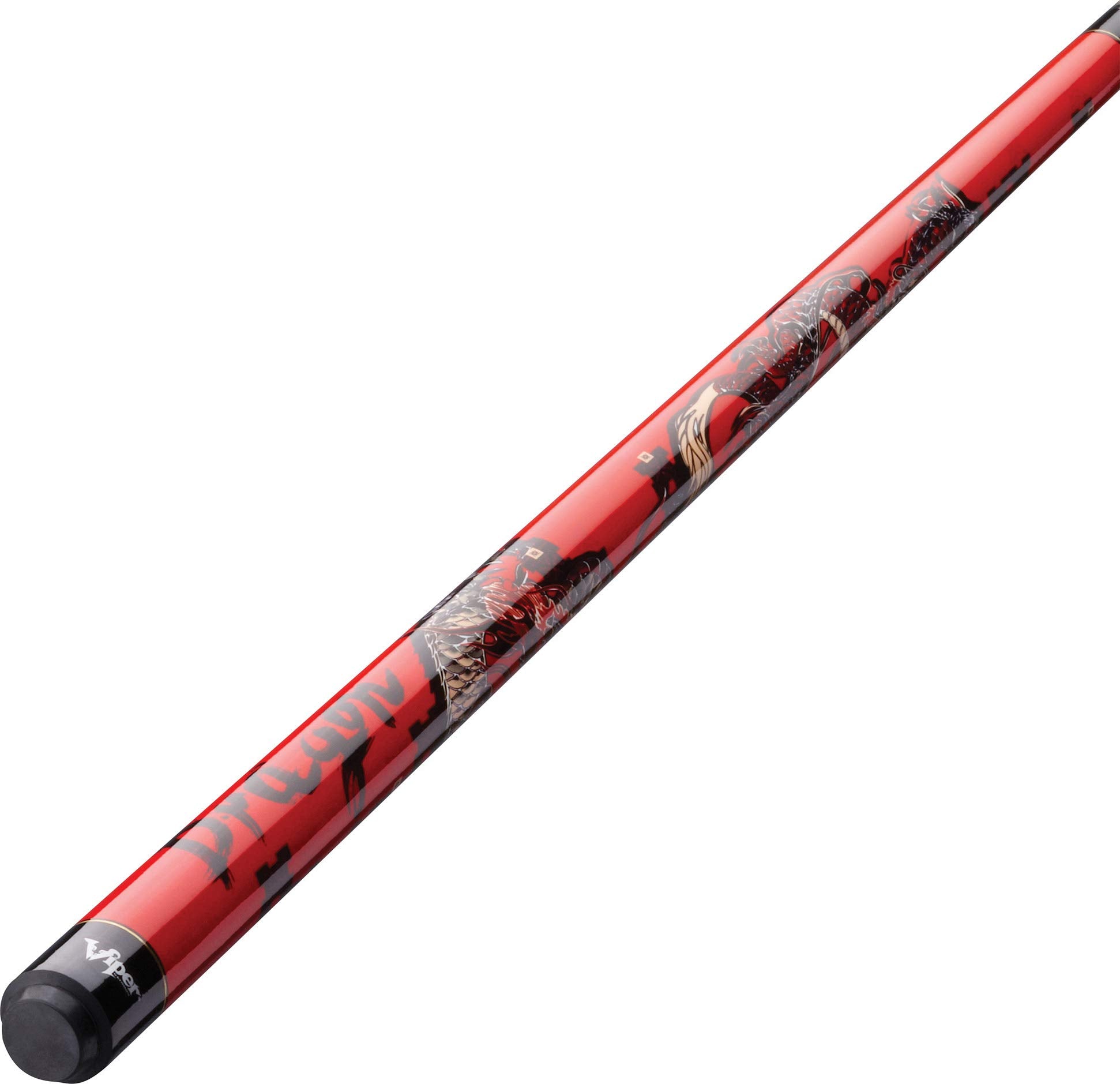 Viper By Gld Products Underground 58'' 2-Piece Billiard/Pool Cue, Dragon, 19 Ounce,Red,50-0659-19
