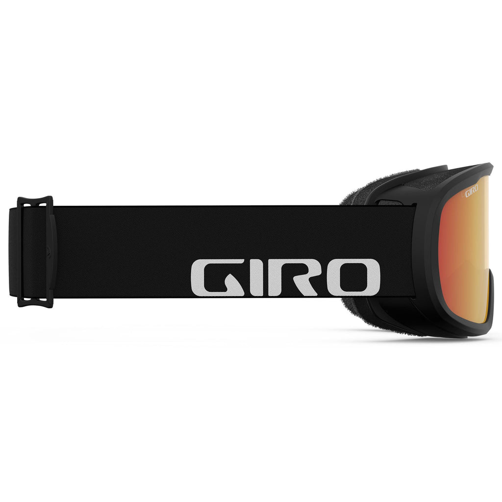 Giro Cruz Asian Fit Ski Goggles - Snowboard Goggles For Men, Women & Youth - Anti-Fog - Otg - Black Wordmark Strap With Amber Sc