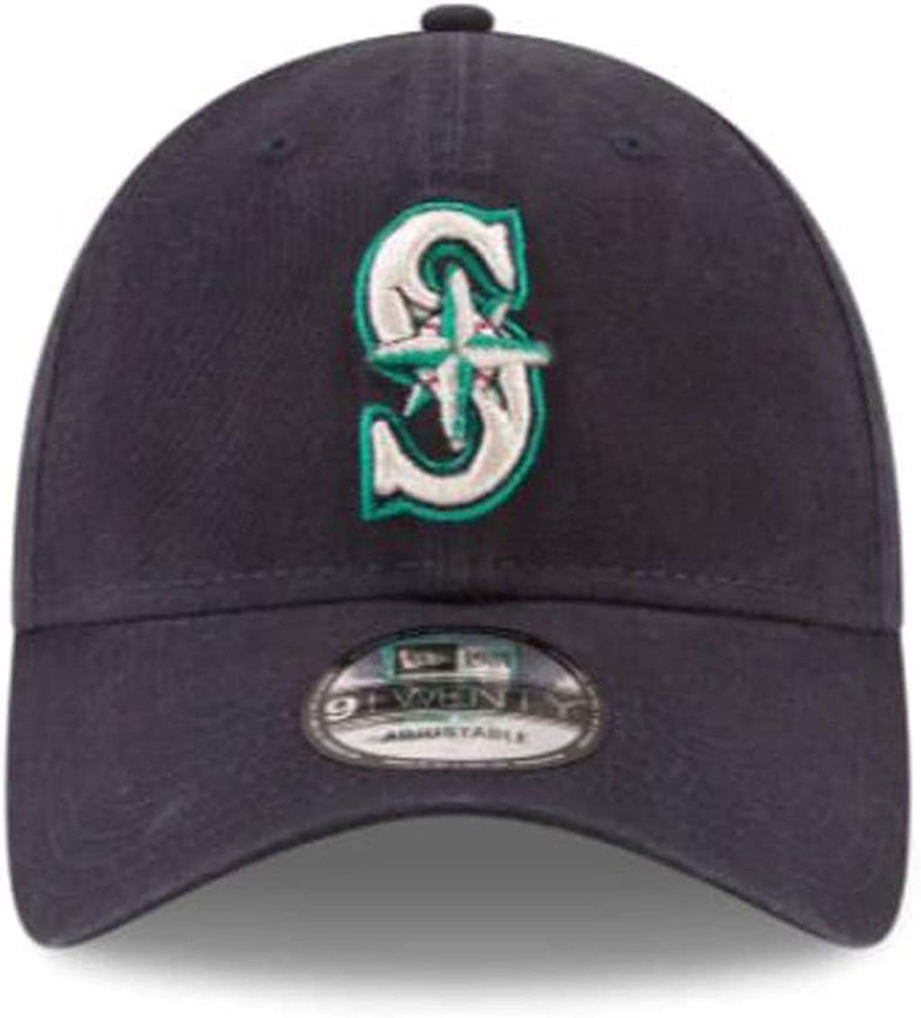 New Era Mlb Core Classic 9Twenty Adjustable Hat Cap One Size Fits All (Seattle Mariners Navy)