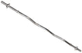 Fitvids 1 Inch Standard Barbell Bar, 48 Threaded Curl Bar with Star Locks for Weight Lifting, Chrome