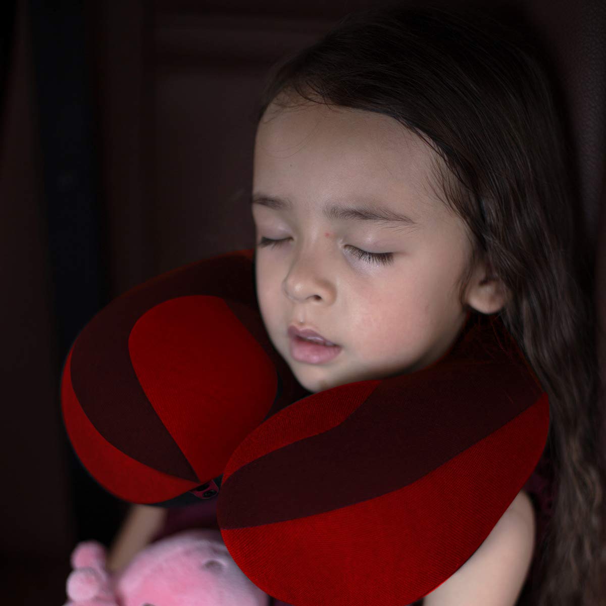 Infanzia Kids Chin Supporting Travel Neck Pillow, Prevent Head From Falling Forward, Comfortably Supports Head, Neck And Chin -