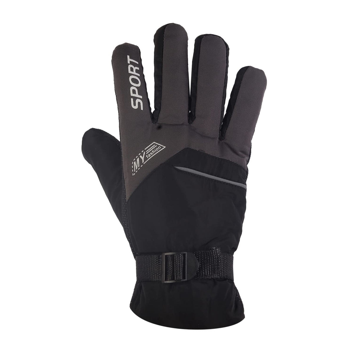 ZaySoo Gloves Sports My Fashion Design Touchscreen Compatible On Thumbs, Index Finger Sports Gloves  Black