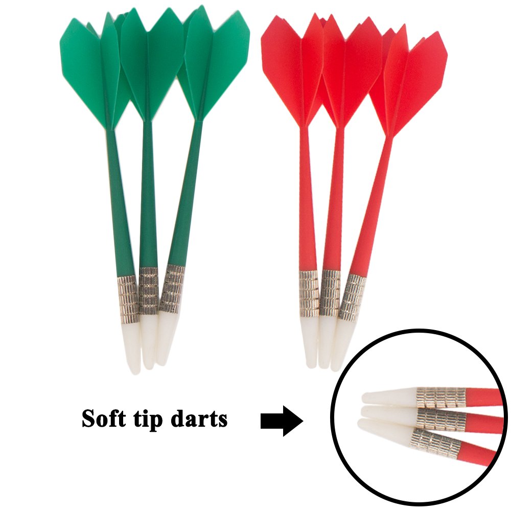 Huvai 6 Pcs Safety Darts With Soft Tip For Dartboard, Great For Children And Adults, Office And Family Time