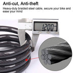 Ndakter Bike Lock, 4 Feet Bike Locks Cable, High Security 5 Digit Resettable Combination Coiling Bicycle Lock, Heavy Duty Anti T