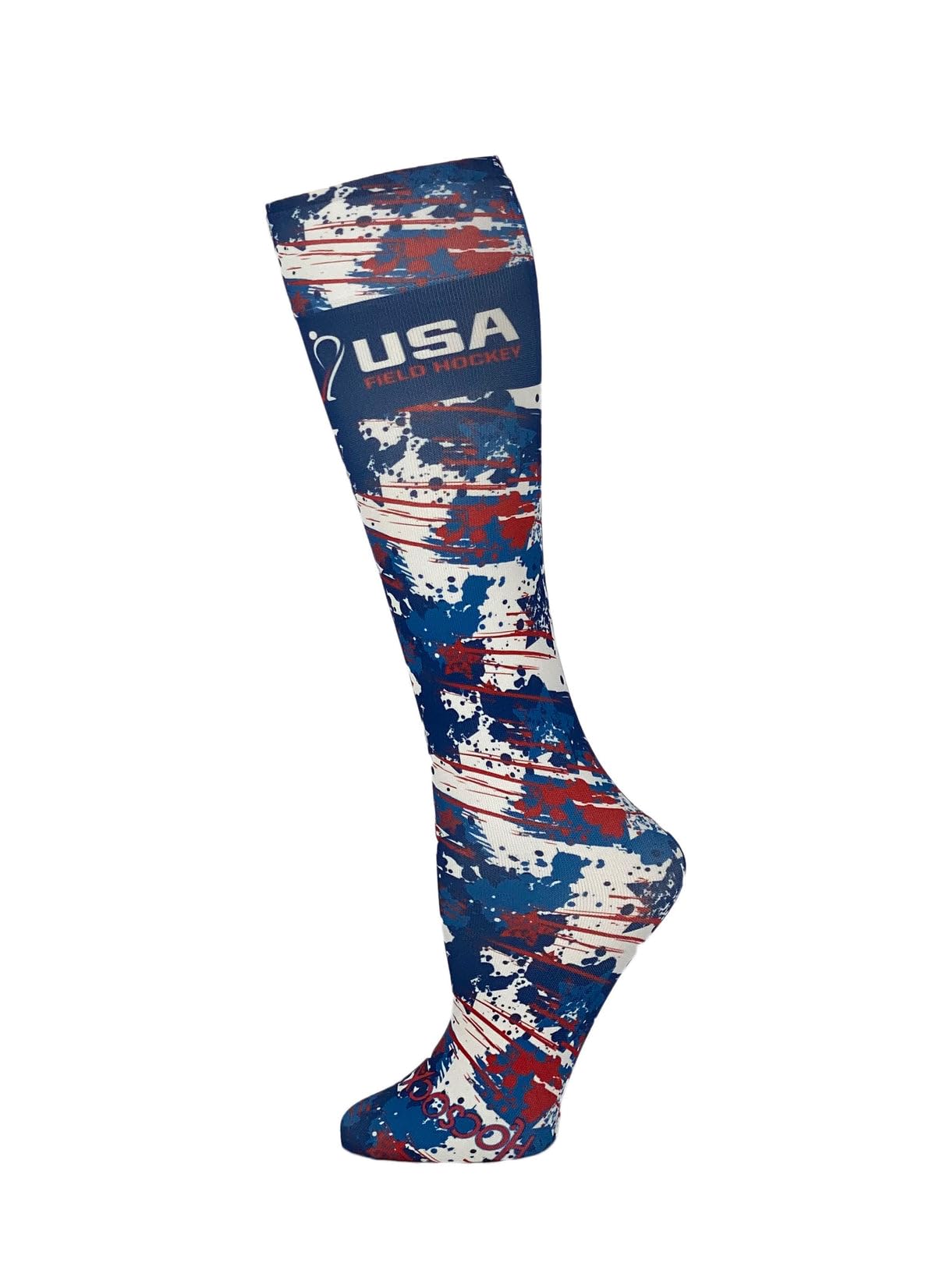 Hocsocx USA Field Hockey 2022 Unisex Performance Liner Socks, Moisture Wicking, Rash & Blister Protection for Field & Ice Hockey
