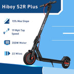 Hiboy 500W Peak Motor Electric Scooter, 19MPH, 22 Miles Long-Range, Foldable Commuter Electric Scooter Adults with Removable Bat