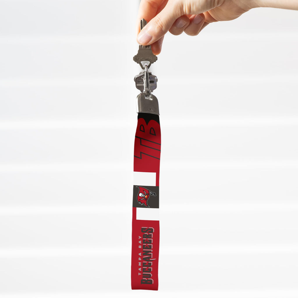 Rico Industries Nfl Football Tampa Bay Buccaneers Standard Wrist Lanyard Key Chain, Cute Wristlet Strap Keychain Holder For Wome