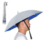 New-Vi Umbrella Hat, 25 Inch Hands Free Umbrella Cap For Adults And Kids, Fishing Golf Gardening Sunshade Outdoor Headwear (Silv