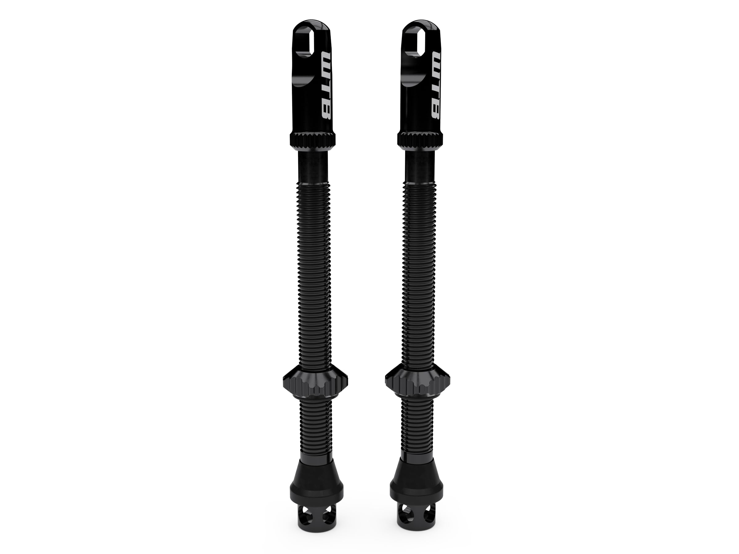 WTB Max-Flow Tubeless Bicycle Valves (2-Pack) 55mm Alloy Presta Valve - More Airflow - Insert Compatible